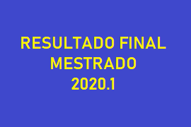Resultado Final Mestrado Regular 2020.1